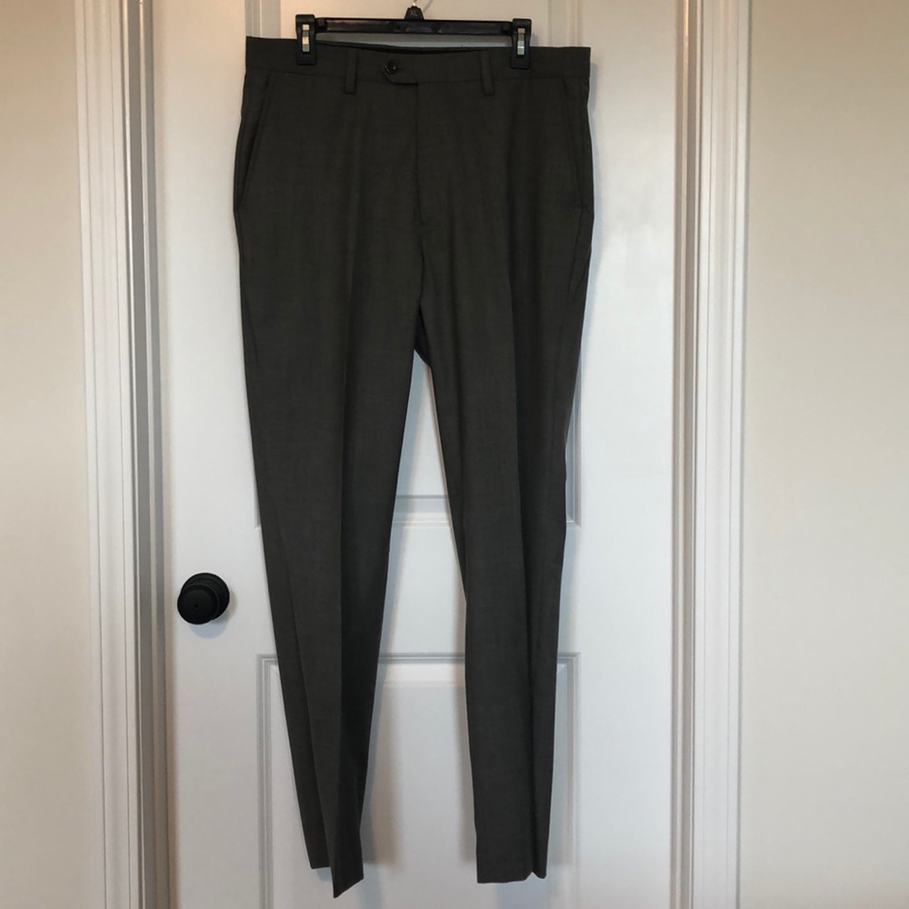 Louis Raphael Tailored Dress Pants Grey 34/32 EUC